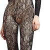 Femmes River Island Costumes | Costume De Chat A Manches Longues Floral Romance Pour Femme Noir Sm Taille Unique