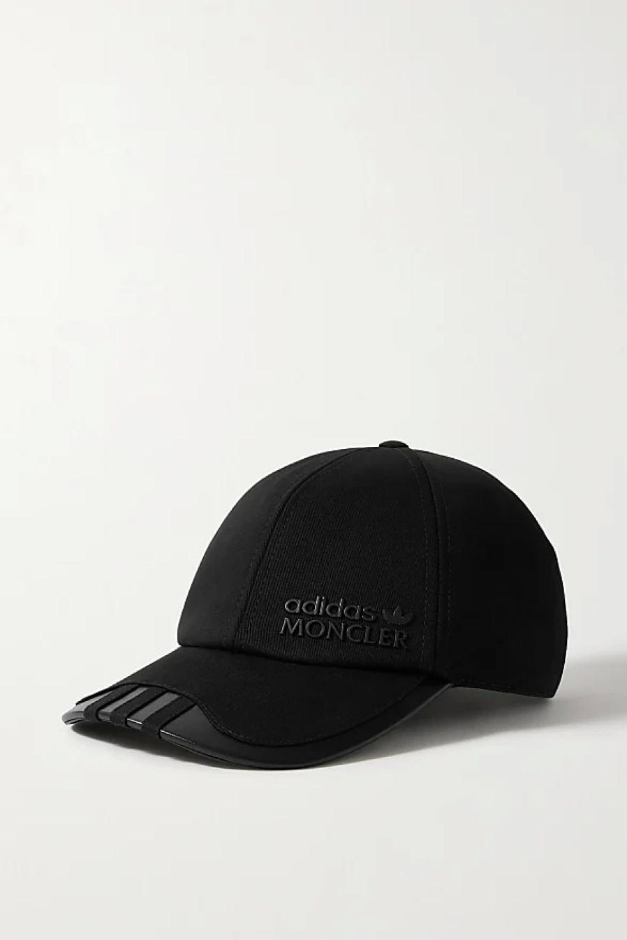 Femmes Moncler Casquettes | + Casquette De Baseball En Serge De Coton A Finitions En Simili Cuir Et Gros-Grain Adidas Originals - Noir - Taille Unique