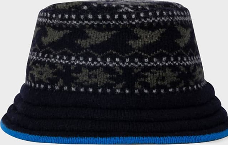 Hommes Dolce & Gabbana Chapeaux | Chapeau Seau Homme Fairisle