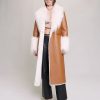 Femmes Alo Yoga Manteaux | Revetement Polyester Femme: Manteau Long En Fausse Fourrure Pour Automne/Hiver, Taille Femme-Collection Automne/Hiver-S, En Couleur Camel/Marron