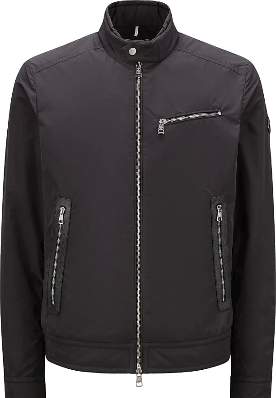 Hommes Reiss Vestes | Blouson Motard Drome Noir Taille 2