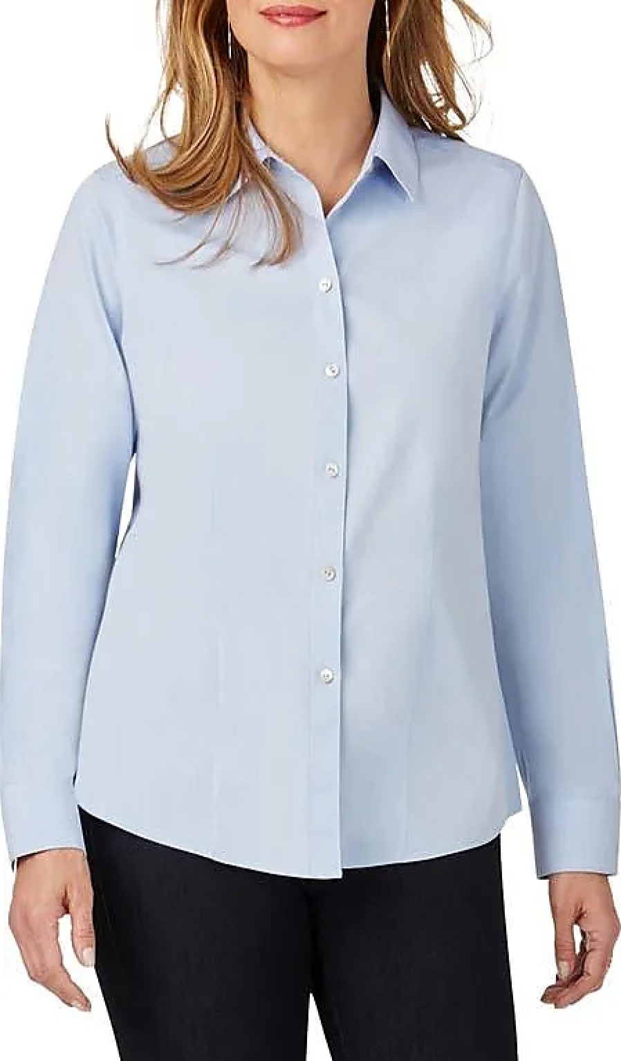 Femmes Peuple libre Chemises | Chemise En Coton Sans Repassage Dianna En Vague Bleue Chez Nordstrom, Taille 10