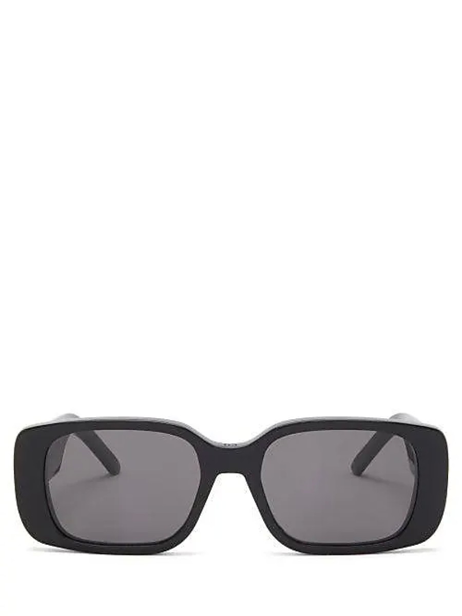 Femmes Ferragamo Des Lunettes De Soleil | Dior - Lunettes De Soleil Rectangulaires En Acetate Wildior S2U - Femme - Noir