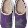 Femmes Crocos Chaussons | Daybreak Scuffs Motif (Deep Purple/Cat) Pantoufles Pour Femmes