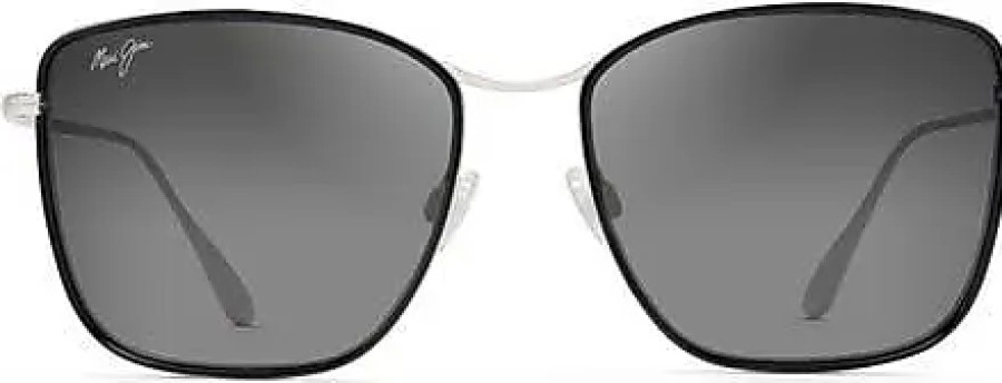 Hommes Blanc cassé Des Lunettes De Soleil | Lunettes De Soleil Carrees Tiger Lily Gradient Polarizedplus2 En Noir Brillant/Argent Chez Nordstrom