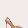 Femmes Chaussures Matisse Chaussures D'Ete | Escarpin One Stud Cuir Verni 100Mm Femme Rose Cannelle 37.5