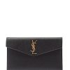 Femmes Saint-Laurent Sacs | Pochette En Cuir Graine Uptown Ysl-Plaque