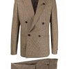 Femmes Victoria Beckham Costumes | Costume Deux Pieces A Double Boutonnage - Homme - Laine/Viscose - 48 - Marron