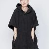 Femmes Plis s'il vous plaît Issey Miyake Vestes | Poncho A Capuche En Eponge