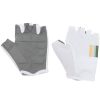 Hommes Floso Gants | Gants Sans Doigts Avec Logo Imprime - Homme - Polyester - M - Blanc