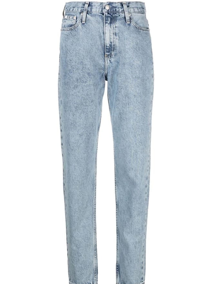 Hommes Madewell Combinaisons | Jean Droit En Denim Delave - Femme - Coton - 27/28 - Bleu