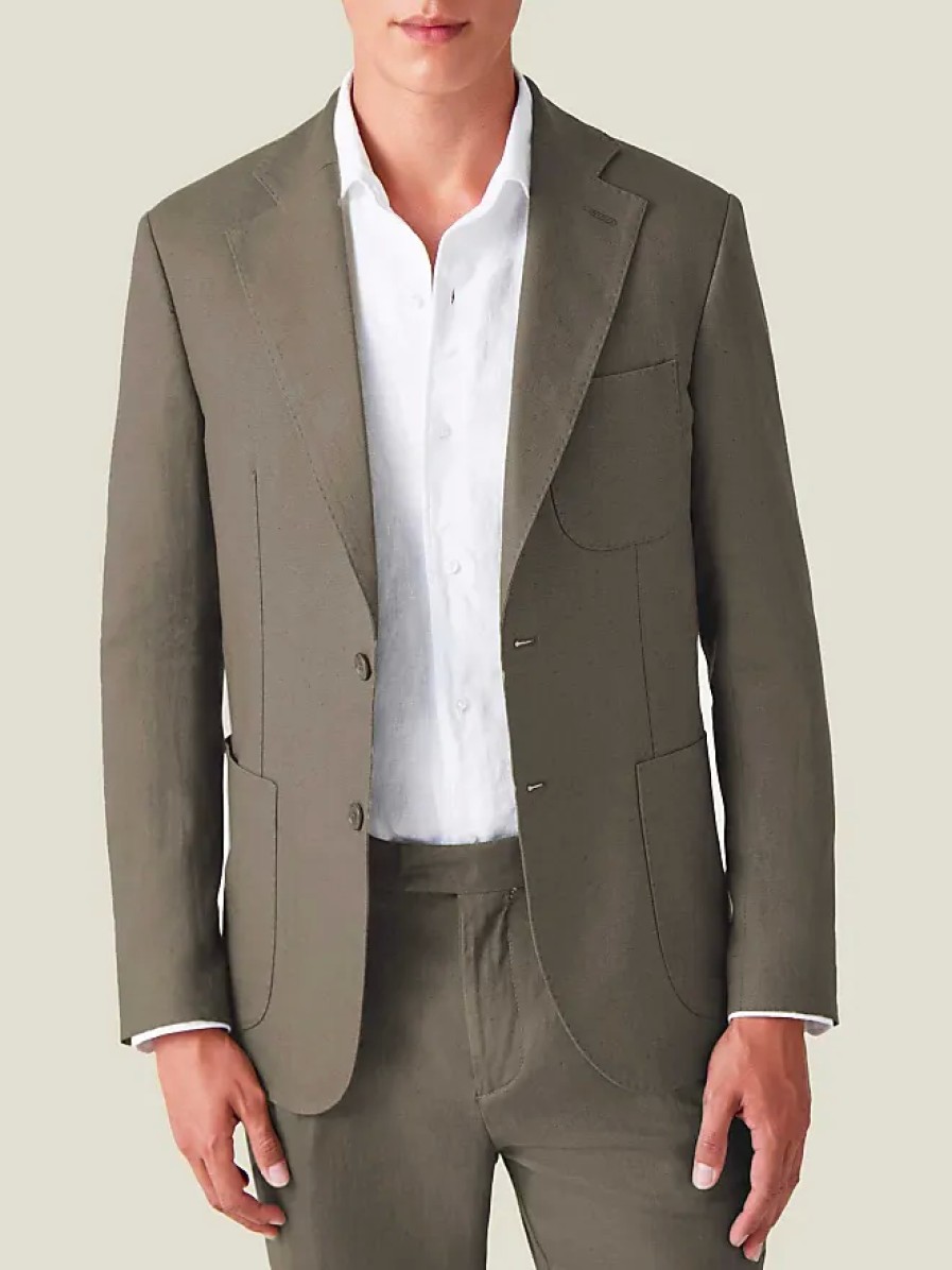 Hommes Paul Smith Costumes | Costume En Lin Marron Noisette