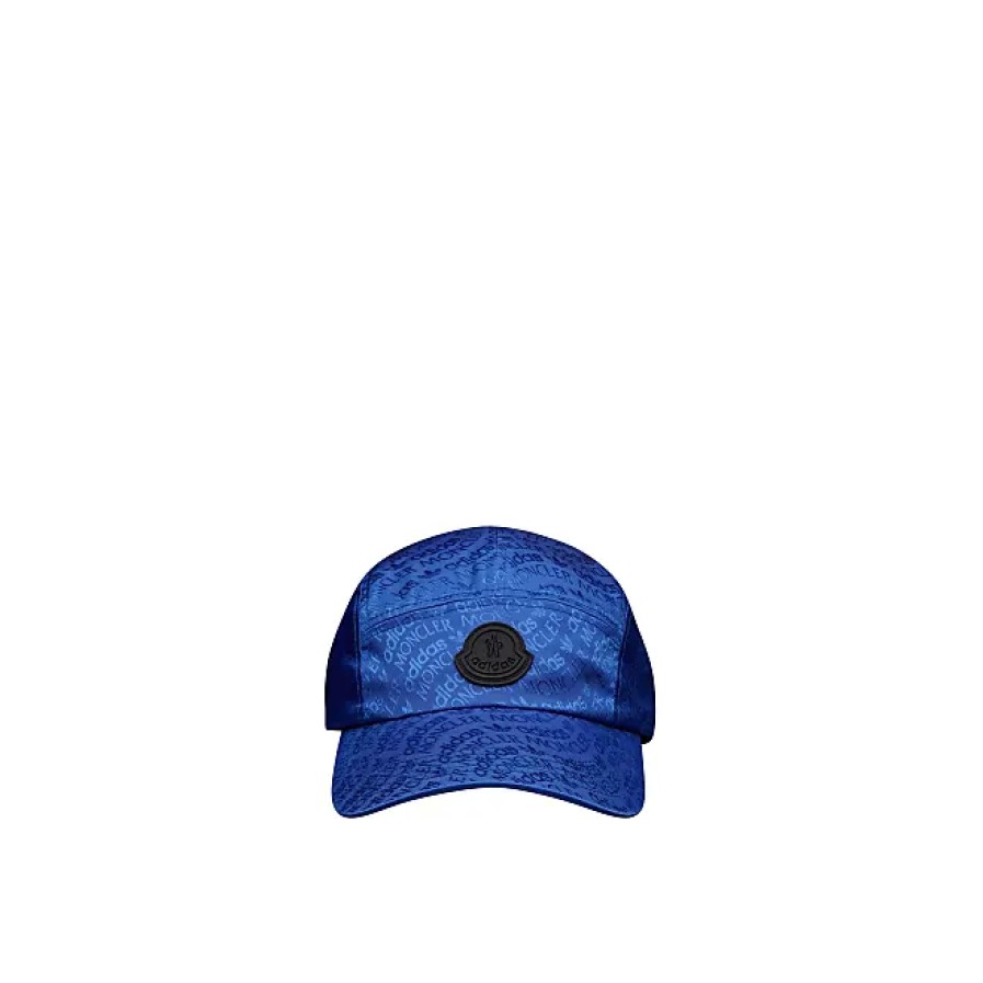 Hommes Ferragamo Casquettes | Casquette De Baseball Logo Jacquard Bleu Taille Unique