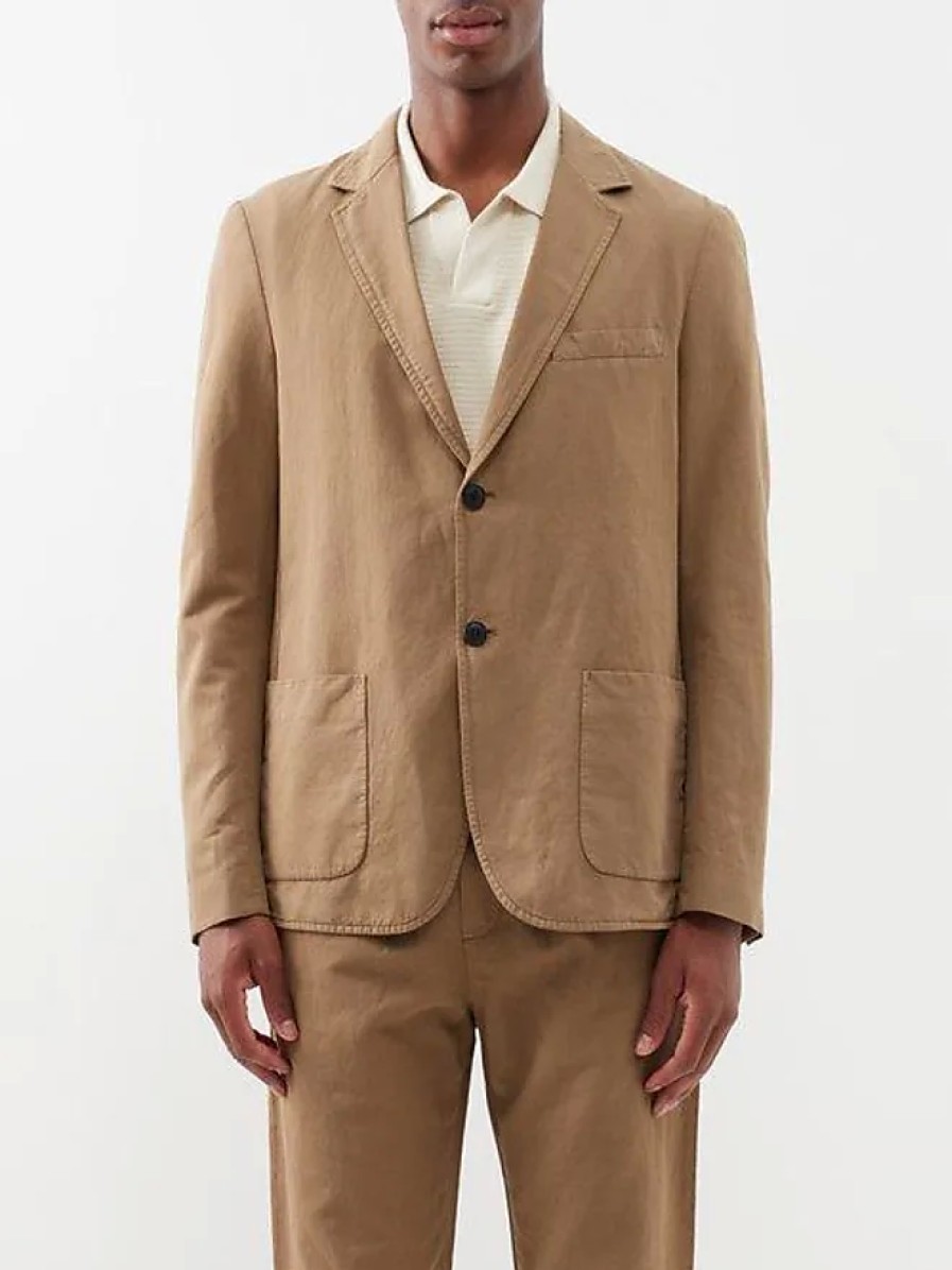 Hommes Paul Smith Costumes | Veste De Costume Non Structuree En Melange De Coton