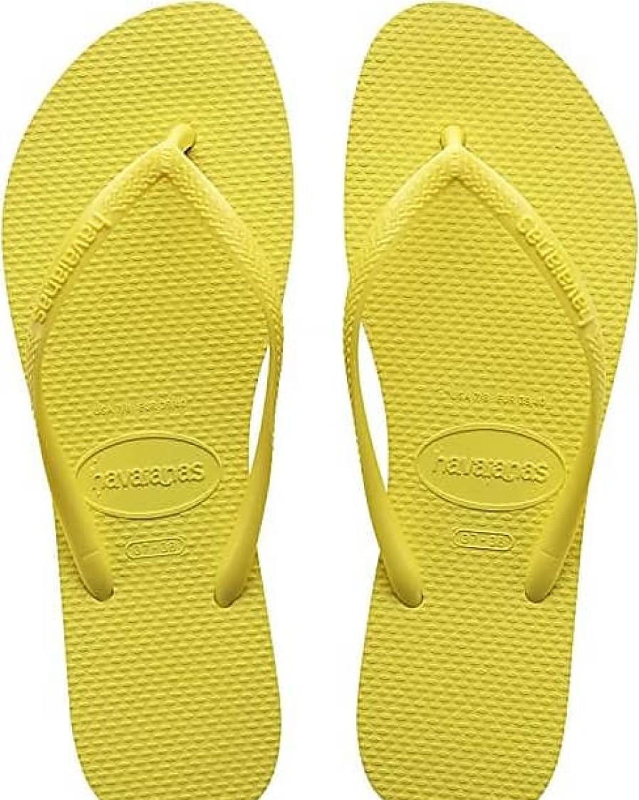 Femmes Havaianas Tongs | Slim Flip Flop Sandal (Pixel Yellow) Sandales Pour Femmes