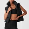 Femmes Moncler Gilets | Veste Matelassee Gold Rush Dans Noir, Taille: Moyen | Alo Yogaae