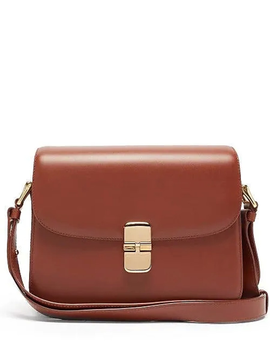 Femmes Calvin Klein Sacs | Petit Sac A Bandouliere En Cuir Lisse Grace