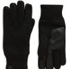 Hommes Tous les saints Gants | Gants En Tricot Doubles De Polaire Ugg(R) En Noir Chez Nordstrom, Taille Grande