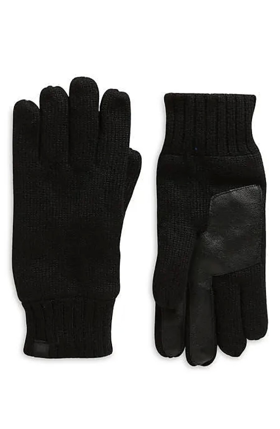 Hommes Tous les saints Gants | Gants En Tricot Doubles De Polaire Ugg(R) En Noir Chez Nordstrom, Taille Grande