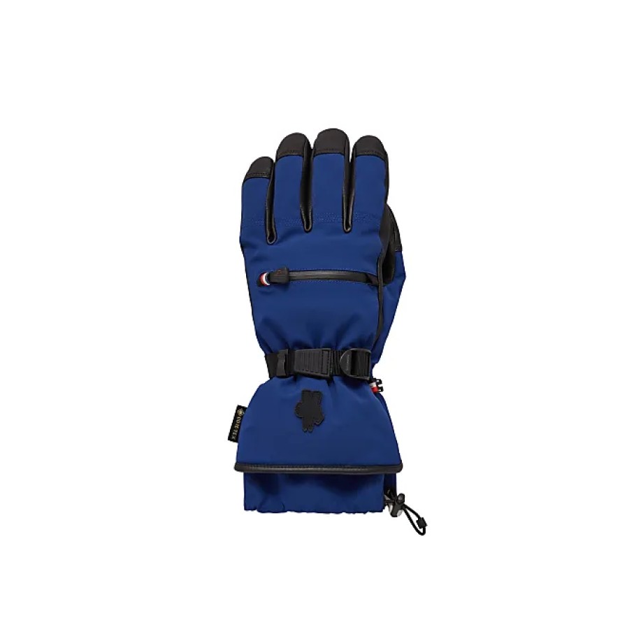 Hommes Moncler Gants | Gants Rembourres Bleu Taille S