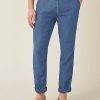 Hommes Paul Smith Pantalon | Pantalon Capri En Lin Lipari Bleu