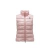 Femmes Moncler Gilets | Ghany Doudoune Rose Taille 0