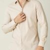 Hommes Burberry Chemises | Chemise En Coton Brosse Sable