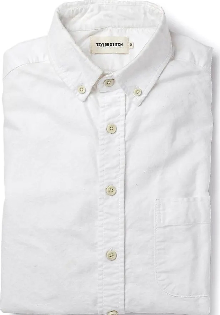 Hommes Bois Bois Chemises | Le Jack In White Everyday Oxford