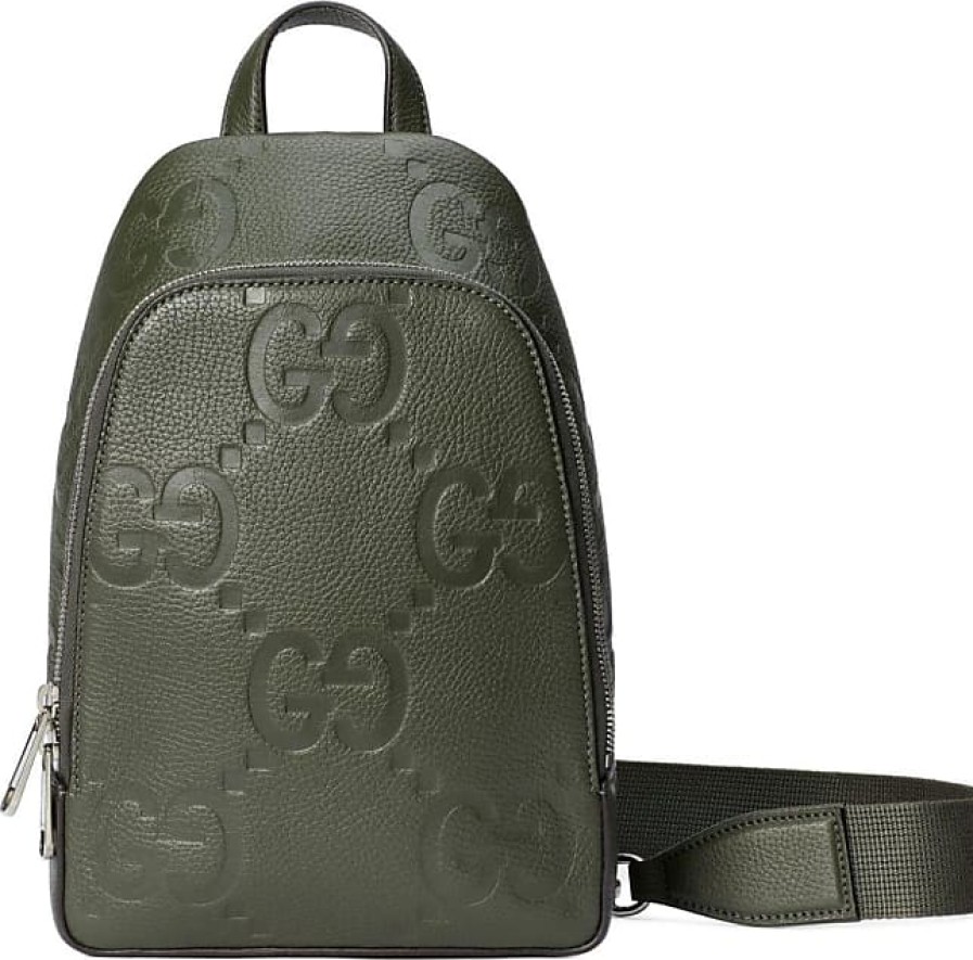 Hommes Bottega Vénéta Sacs | Sac A Bandouliere En Cuir Jumbo Gg - Homme - Cuir - Taille Unique - Vert