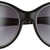 Femmes Dior Des Lunettes De Soleil | Lunettes De Soleil Rondes Surdimensionnees De 57 Mm En Noir Chez Nordstrom