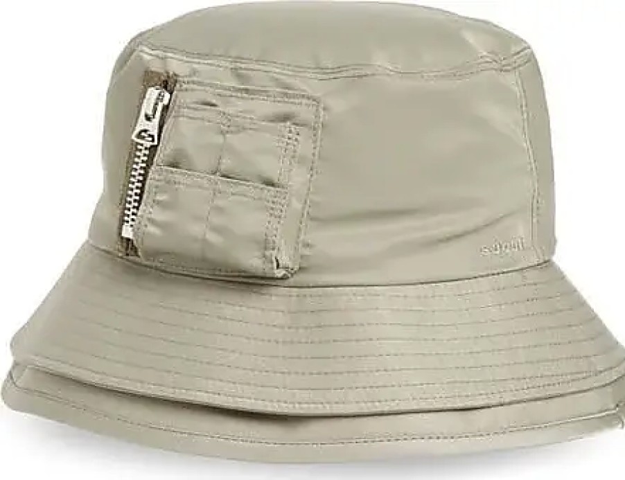 Hommes Quiksilver Chapeaux | Chapeau Bob A Poche En Nylon A Double Bord En L/Kaki Chez Nordstrom, Taille 1