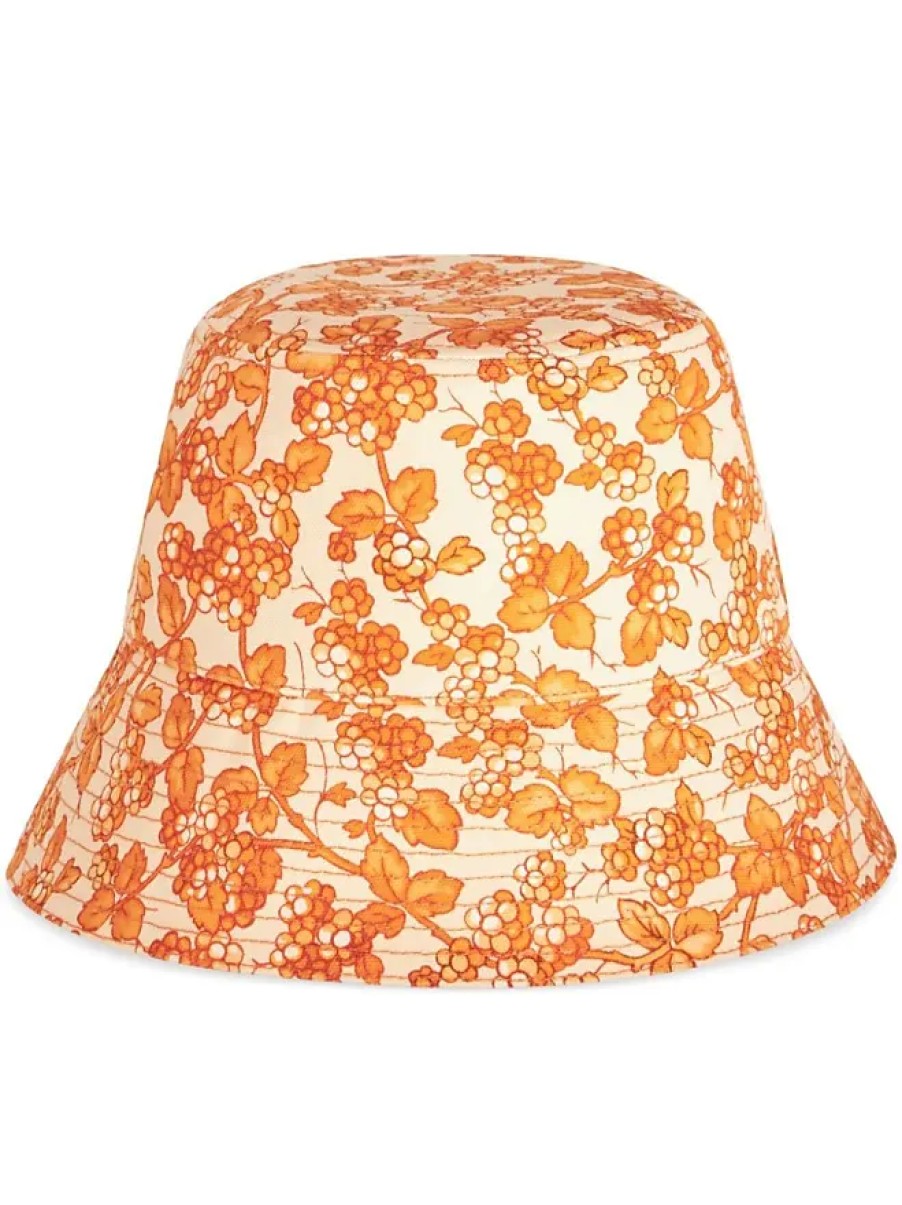 Hommes polo Ralph Lauren Chapeaux | Chapeau Bob A Imprime Baies - Femme - Coton/Viscose/Acetate - S - Orange