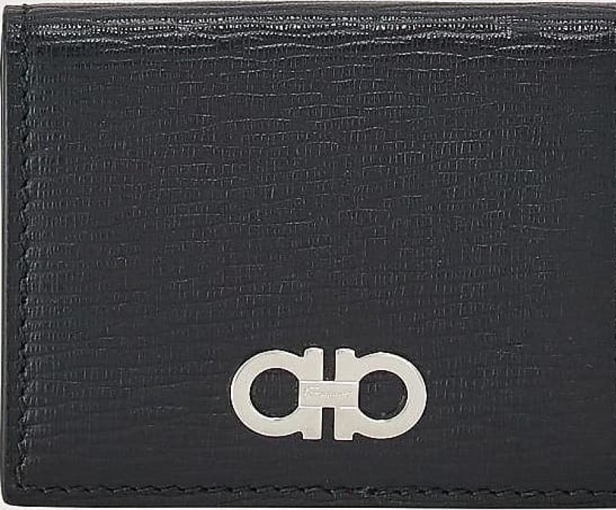 Hommes Deviner Portefeuilles | Porte-Monnaie Homme Noir/Rouge Ferragamo