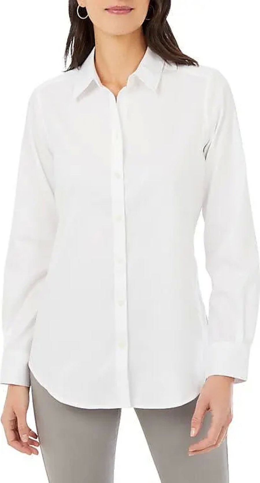 Femmes Paul Smith Chemises | Chemise Boutonnee En Serge Mary Calvary En Blanc Chez Nordstrom, Taille 18