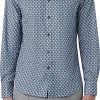 Hommes Luca Faloni Chemises | Chemise Boutonnee Extensible A Imprime Geometrique Axel En Bleu Air Chez Nordstrom, Taille Xxx-Large