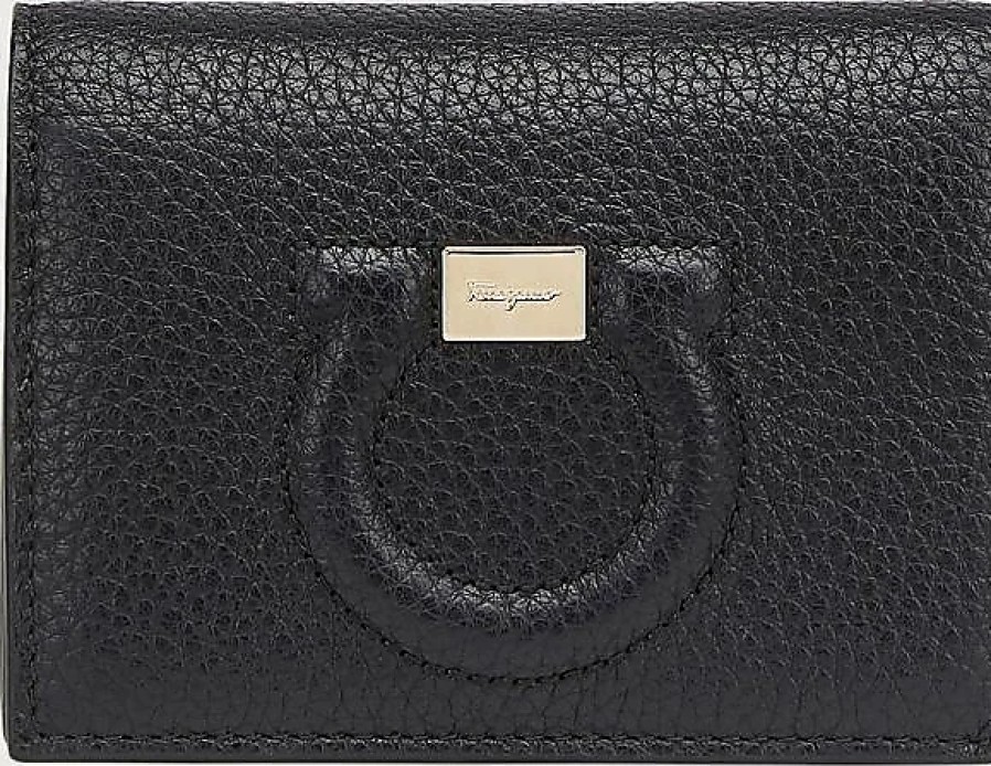 Femmes Saint-Laurent Portefeuilles | Portefeuille Femme Gancini Petit Noir