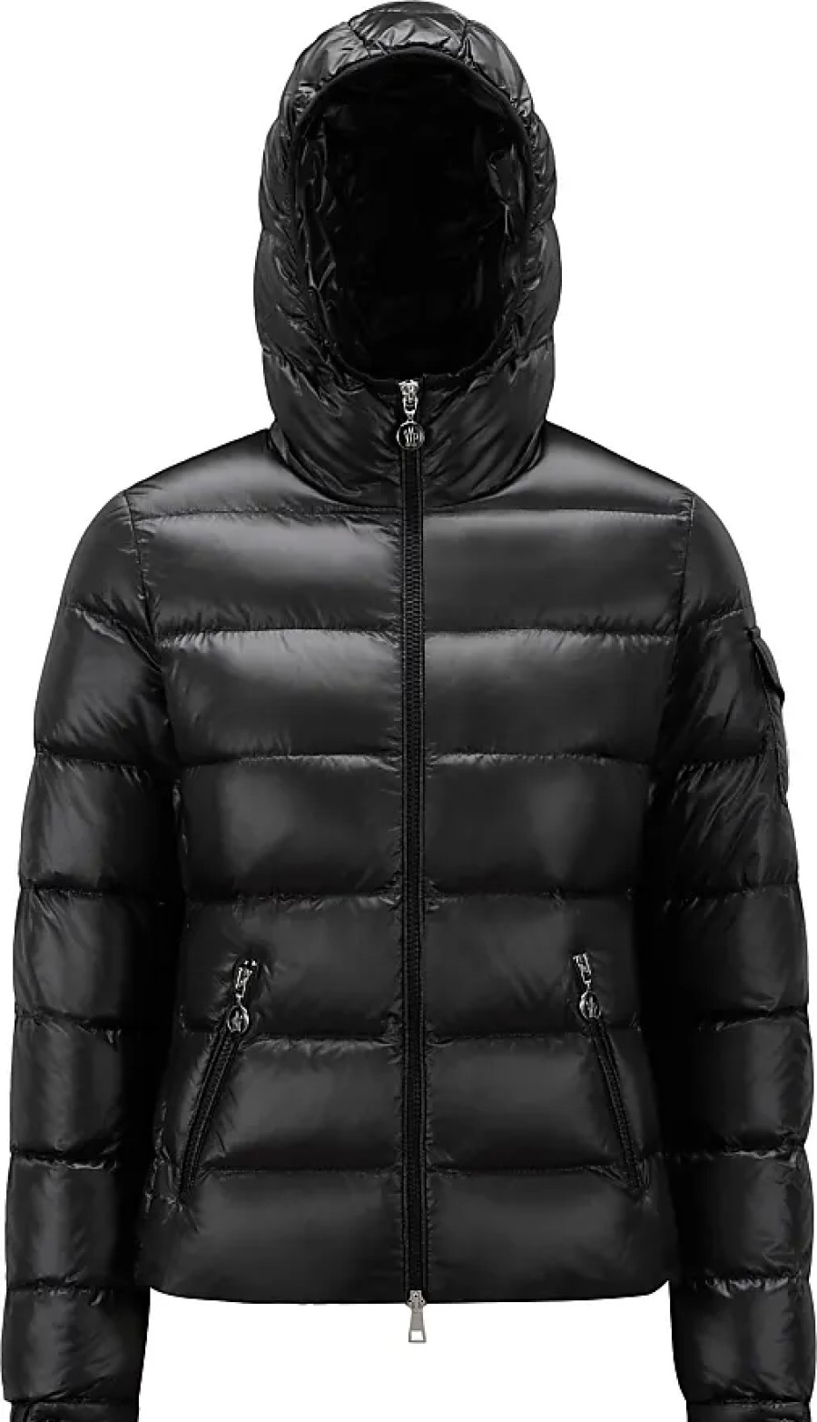 Femmes Moncler Vestes | Doudoune Courte Gles Noir Taille 4