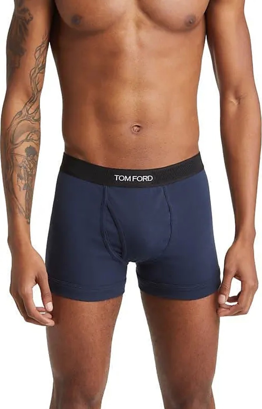 Hommes MAISON Sous-Vetement | Boxer En Jersey De Coton Extensible En Bleu Marine Chez Nordstrom, Taille Petite