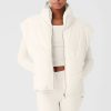 Femmes Moncler Gilets | Gilet Doudoune Cote Montagne En Velours Cotele En Blanc Ivoire, Taille: Moyen