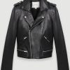 Femmes Junya Watanabe Vestes | Doublure En Agneau Pour Femme : Veste De Motard En Cuir Pour Le Printemps/Ete, Taille Femme-Blazers Et Vestes-Xl, En Couleur Noir/Noir