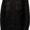 Hommes Fabrication de l'histoire. Chemises | Surchemise Tissee A Poche En Nylon Noire Chez Nordstrom, Taille Xx-Large