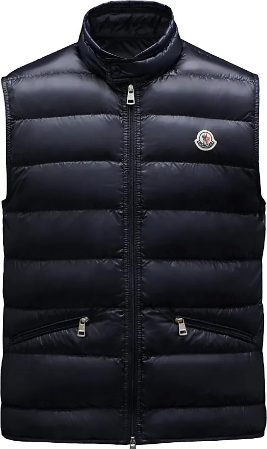 Hommes Moncler Gilets | Gui Down Gilet Bleu Taille 0