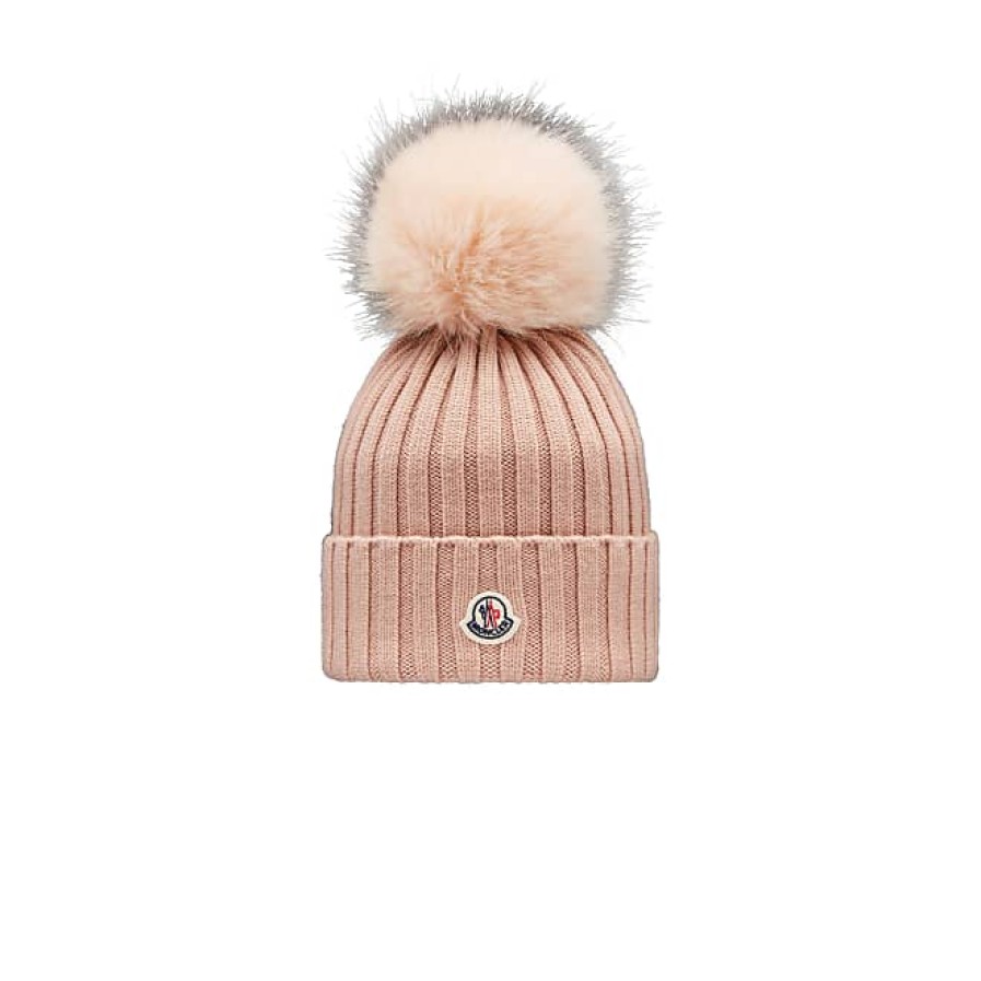 Femmes Tous les saints Chapeaux D'Hiver | Bonnet Avec Pompon Rose Taille Taille Unique