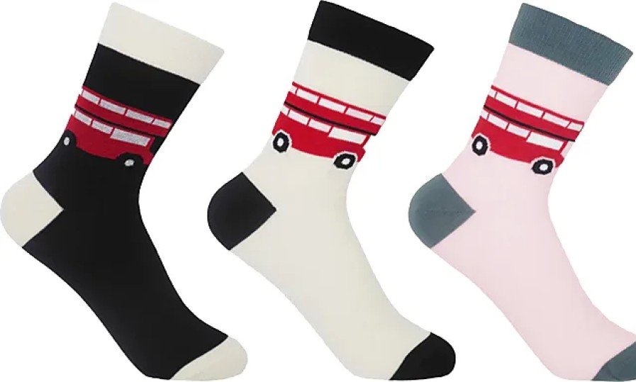 Hommes Peper Harow Sous-Vetement | Offre Groupee London Bus Pour Femmes - Noir, Creme Et Rose