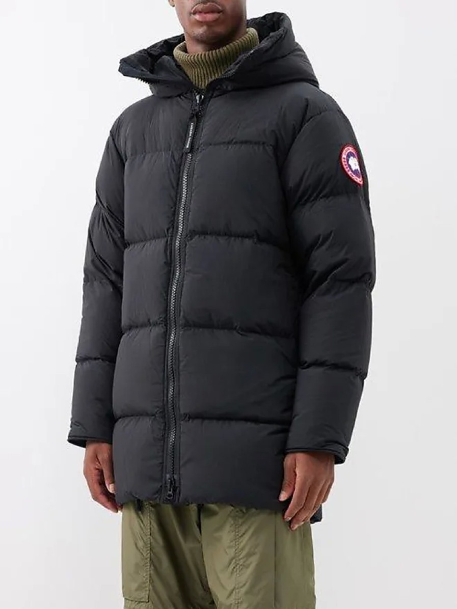 Femmes Moncler Manteaux | Parka En Duvet Matelassee A Col Montant Lawrence