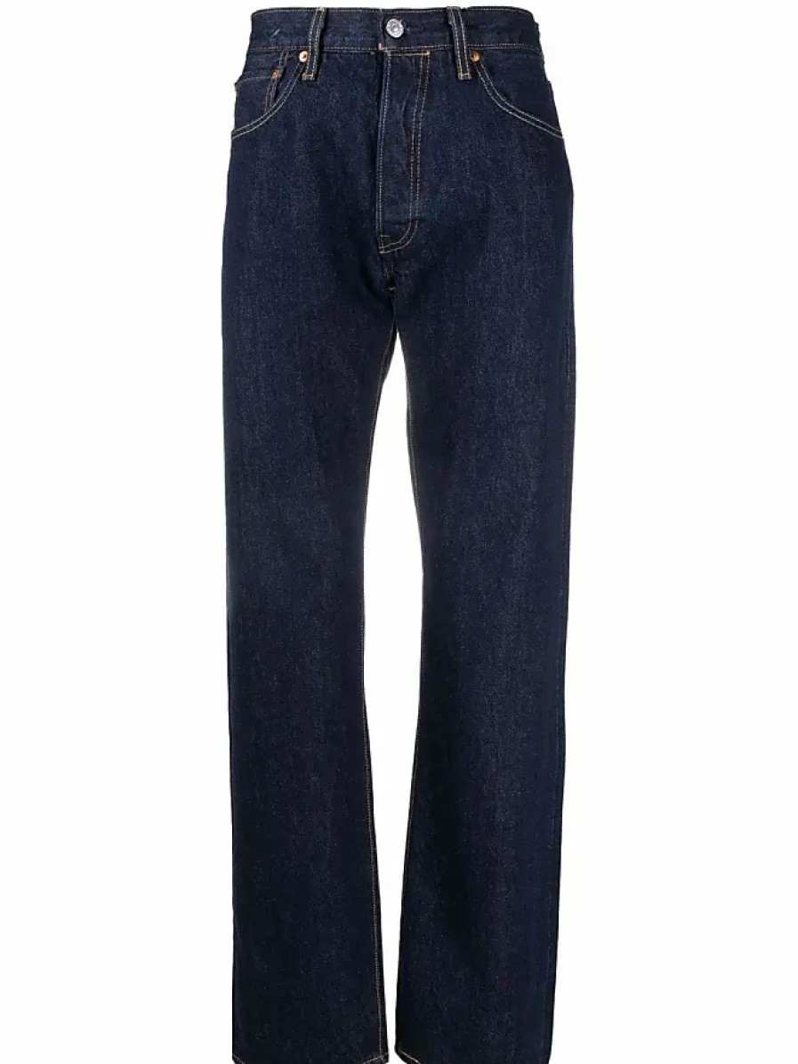 Hommes polo Ralph Lauren Jeans | Jean 501 Avec Braguette Boutonnee - Homme - Coton - 38 - Bleu