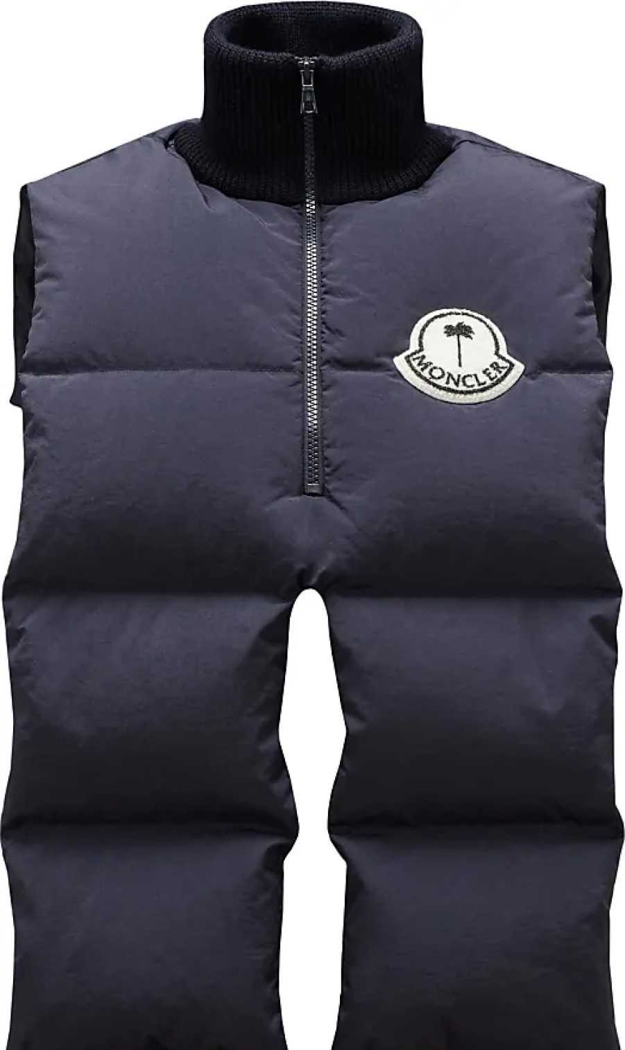 Femmes Moncler Gilets | Insert De Gilet Rempli De Duvet Bleu Taille Taille Unique