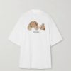 Femmes Balenciaga T-Shirts | T-Shirt Surdimensionne En Jersey De Coton Imprime - Blanc - X Small, Small, Medium, Large, X Large