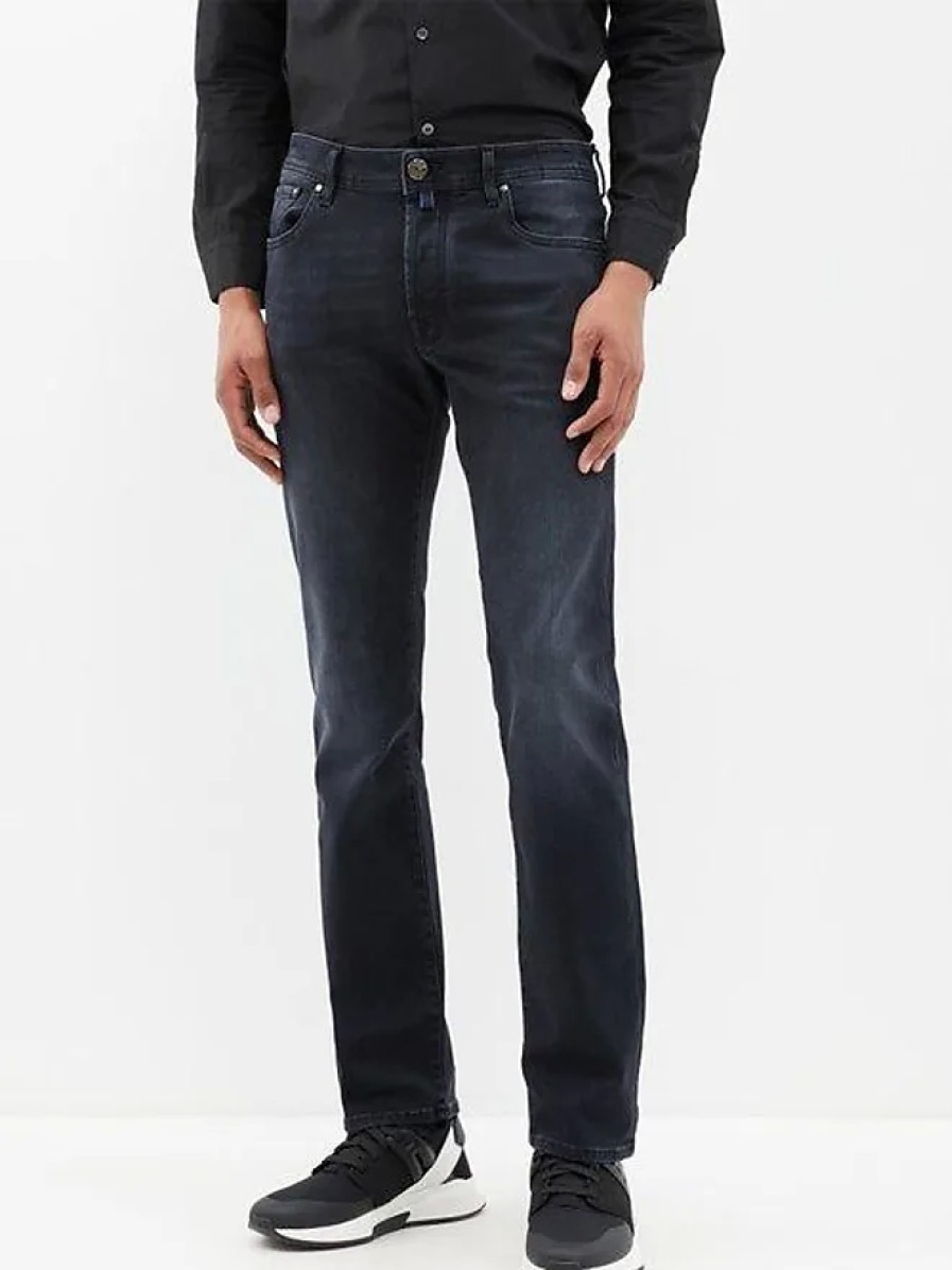 Hommes Vêtements Vuori Pantalon | Jean Slim Bard - Homme - Noir Gris