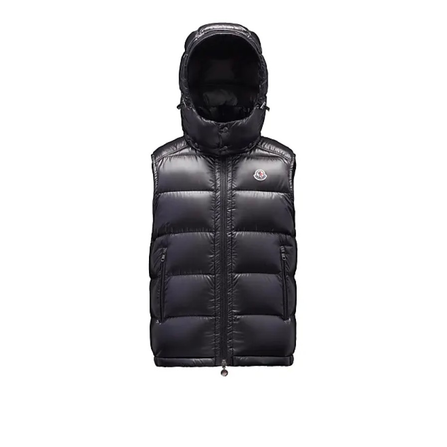 Hommes Moncler Gilets | Doudoune Bormes Noir Taille 1